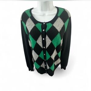 Apt. 9 Elegant Black Cashmere Top